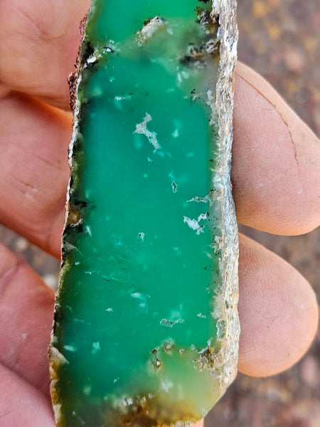 Polished  Chrysoprase slab CH481