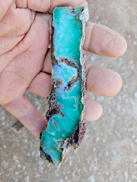 Polished  Chrysoprase slab CH483