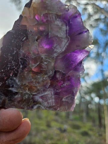 Polished  Amethyst slab. Rwanda AMP124