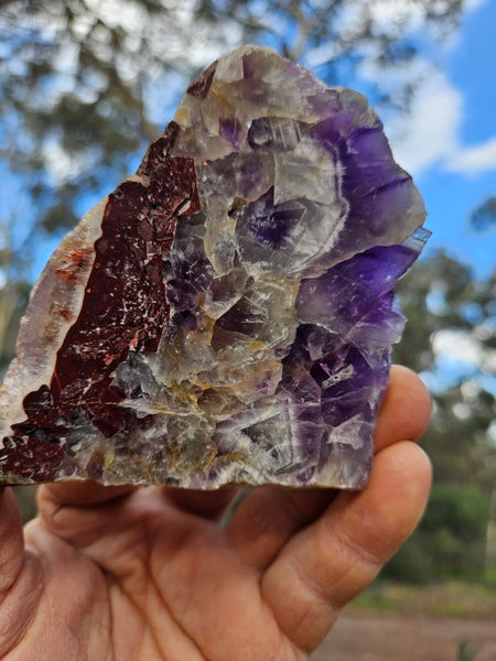 Polished  Amethyst slab. Rwanda AMP124