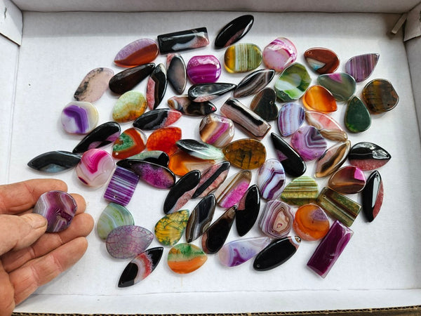 APS103 Agate pendant stones