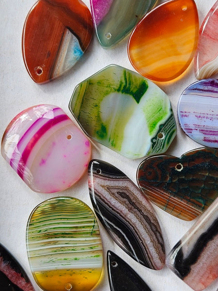 APS103 Agate pendant stones