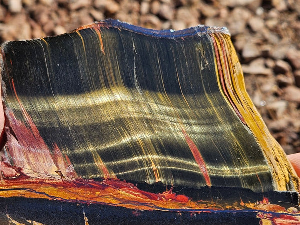 Polished Tiger Eye slab TE476