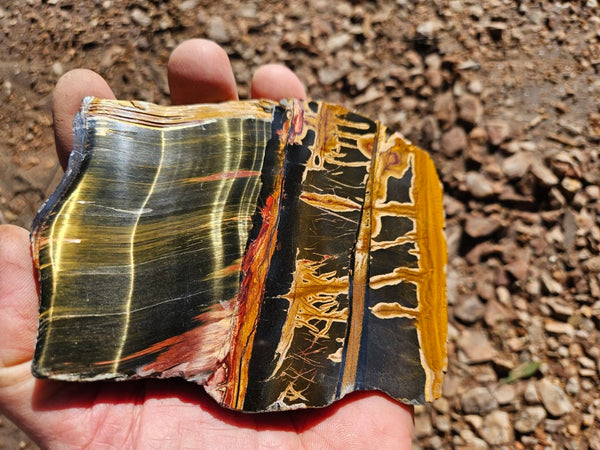 Polished Tiger Eye slab TE476