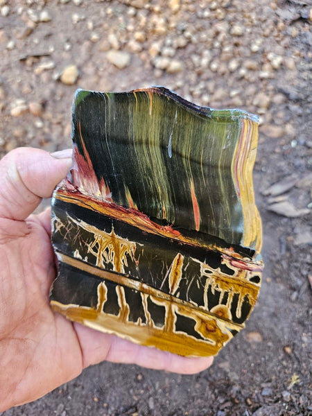 Polished Tiger Eye slab TE476