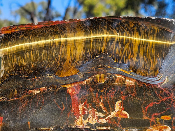 Polished Tiger Eye slab TE477
