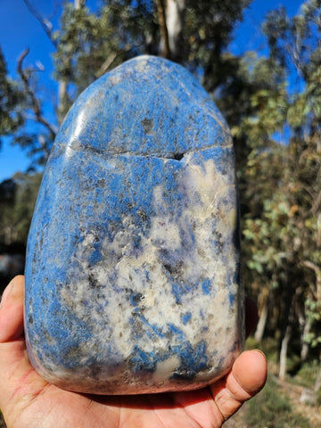 Contour Polished Blue Lepidolite  BL264