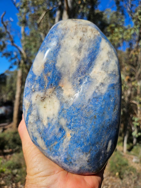 Contour Polished Blue Lepidolite  BL264