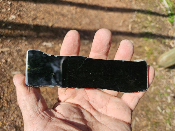 BJ142 Polished "Black Jade" slab.