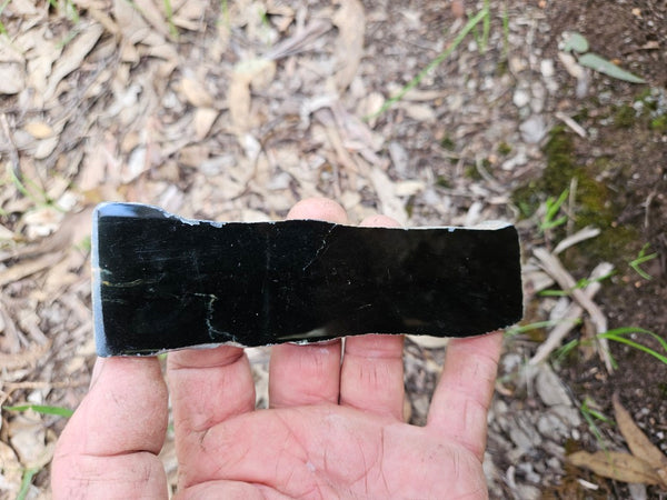 BJ142 Polished "Black Jade" slab.