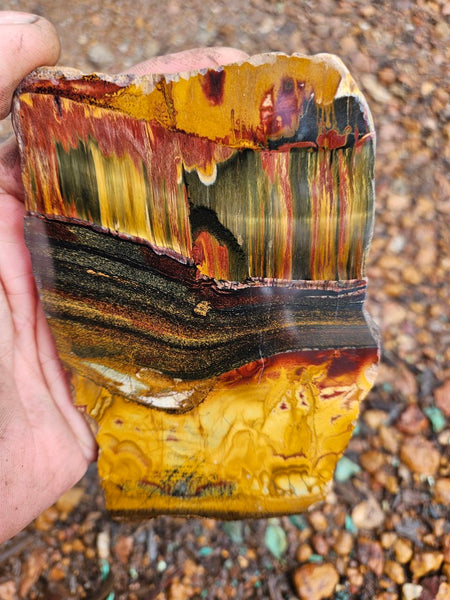 Polished Tiger Eye slab TE478