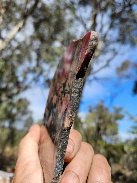 Polished Rhodonite slab RH292