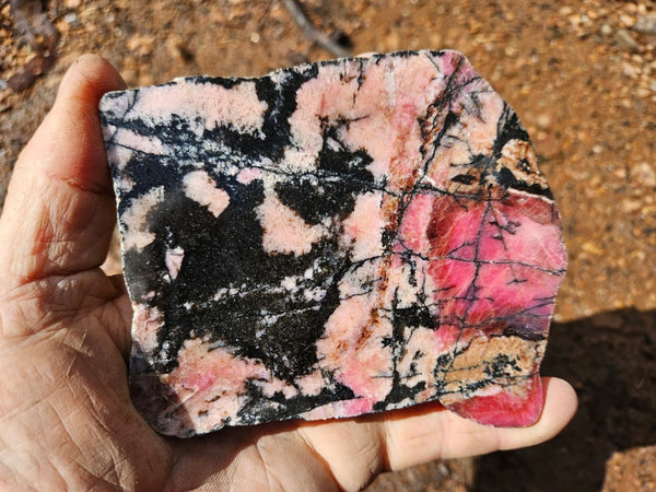 Polished Rhodonite slab RH292
