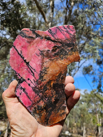 Polished Rhodonite slab RH293