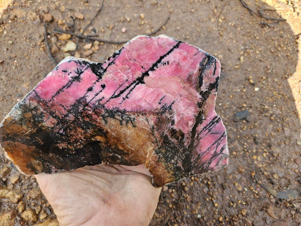 Polished Rhodonite slab RH293