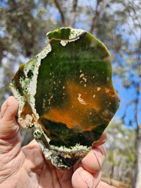 Polished Chrome Chalcedony slab CC161