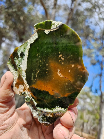 Polished Chrome Chalcedony slab CC161