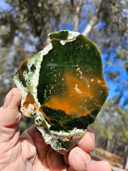 Polished Chrome Chalcedony slab CC161