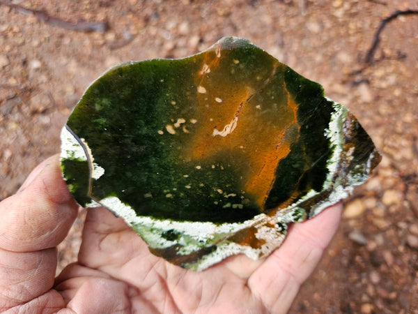 Polished Chrome Chalcedony slab CC161