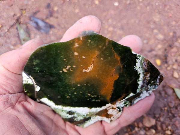 Polished Chrome Chalcedony slab CC161