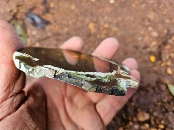 Polished Chrome Chalcedony slab CC161