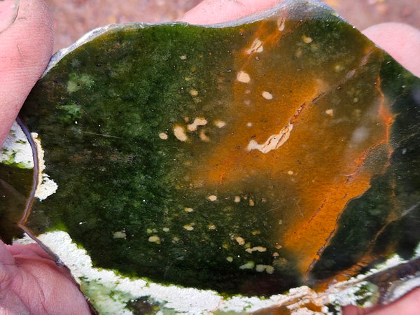 Polished Chrome Chalcedony slab CC161