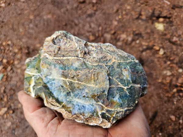 Polished Green Opal rock GRN111