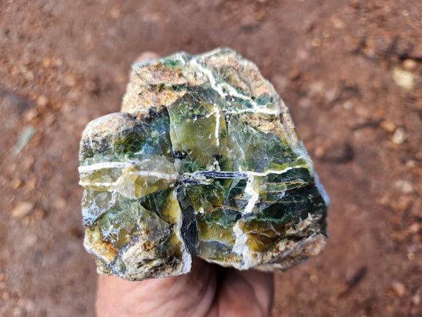 Polished Green Opal rock GRN111