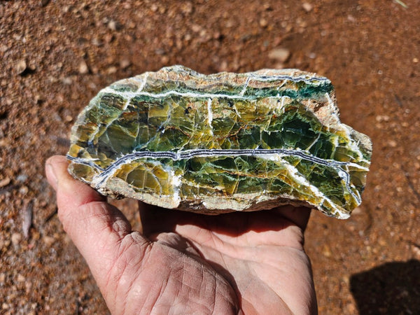 Polished Green Opal rock GRN111
