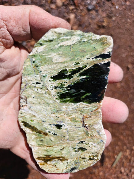Polished Chrome Chalcedony slab CC162