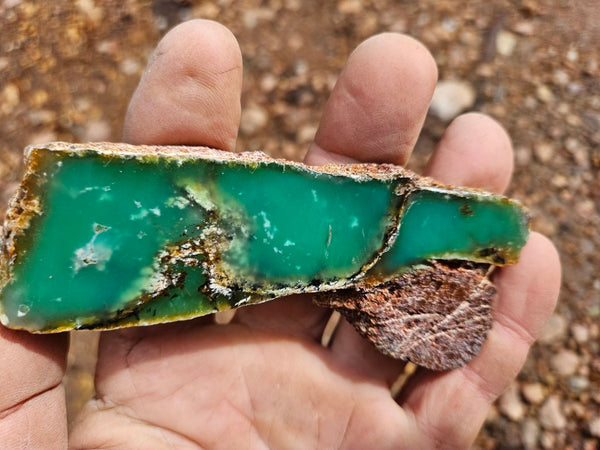Polished  Chrysoprase slab CH488