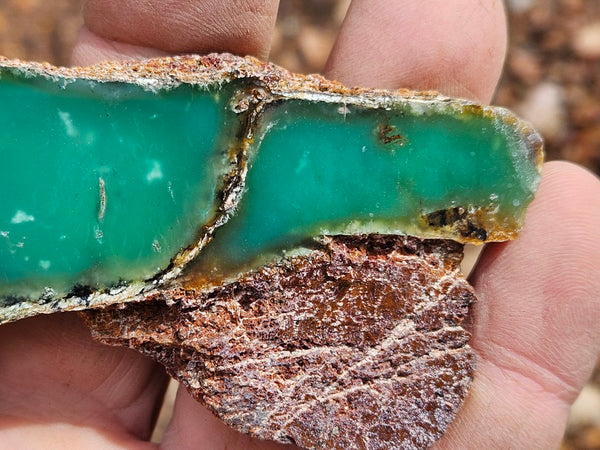 Polished  Chrysoprase slab CH488