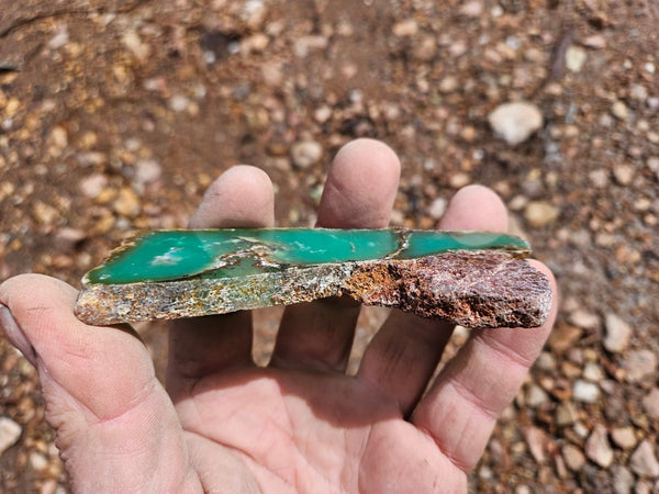 Polished  Chrysoprase slab CH488