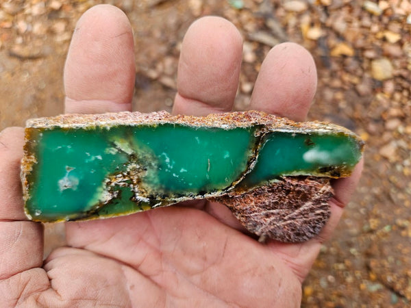 Polished  Chrysoprase slab CH488