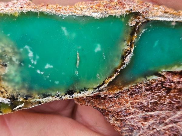 Polished  Chrysoprase slab CH488