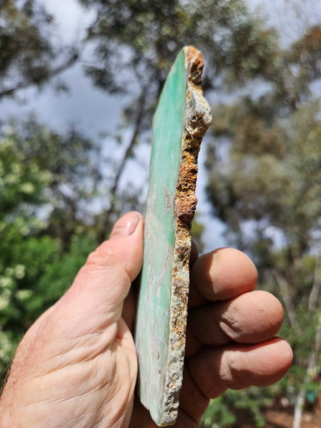 Polished  Chrysoprase slab CH489