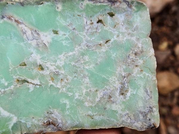 Polished  Chrysoprase slab CH489