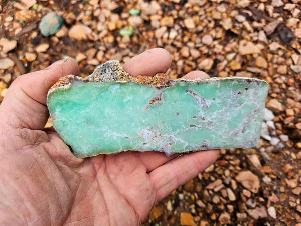 Polished  Chrysoprase slab CH489