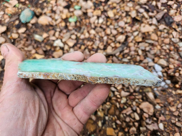 Polished  Chrysoprase slab CH489