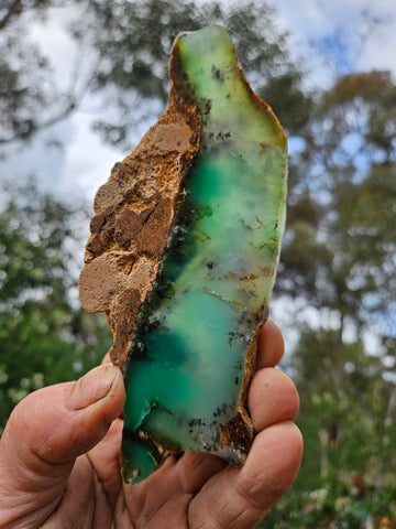 Polished  Chrysoprase slab CH490