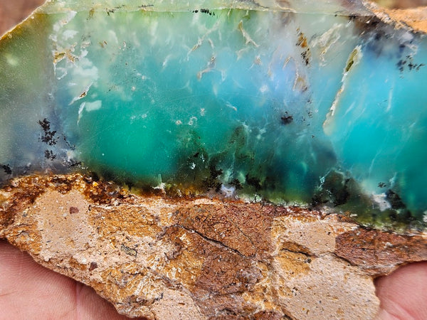 Polished  Chrysoprase slab CH490