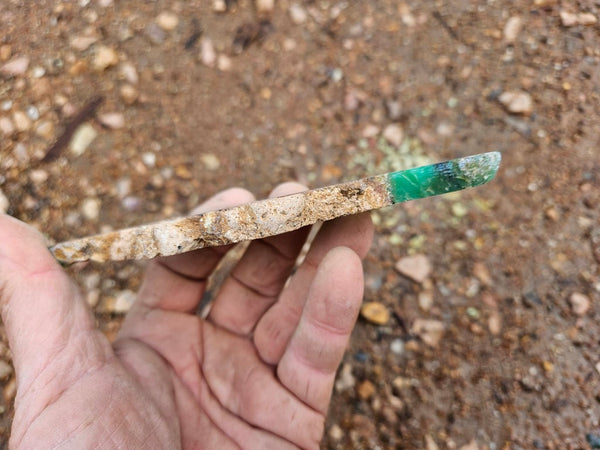 Polished  Chrysoprase slab CH490