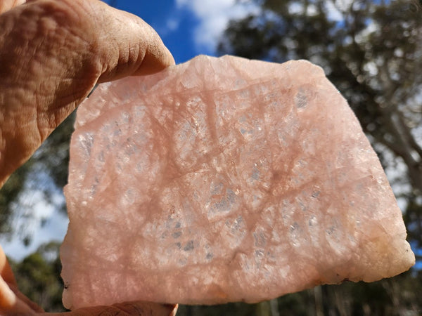 Polished Pink Beryl slab BY152