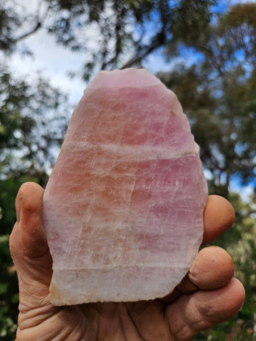 Polished Pink Beryl slab BY153