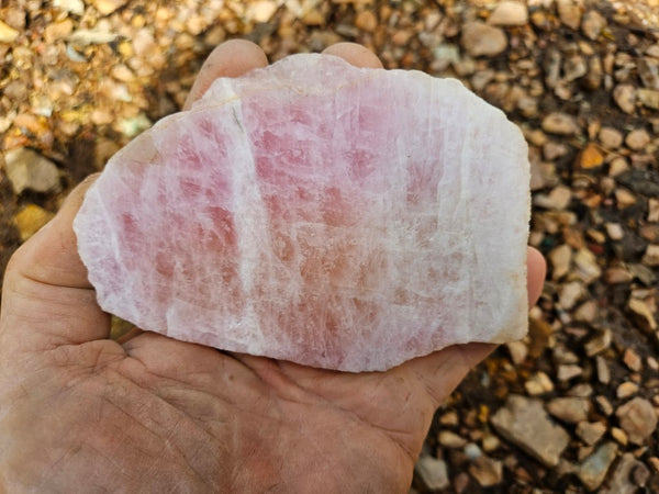 Polished Pink Beryl slab BY153