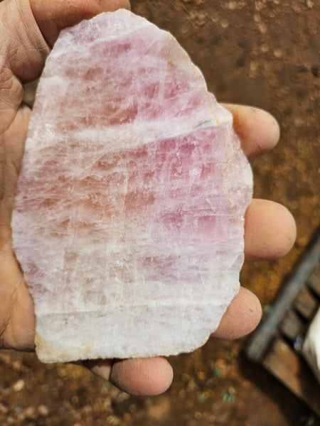 Polished Pink Beryl slab BY153