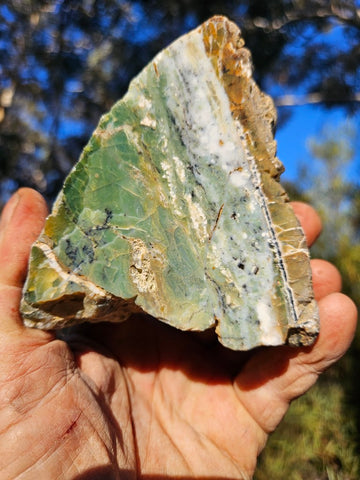Polished Green Opal rock GRN114