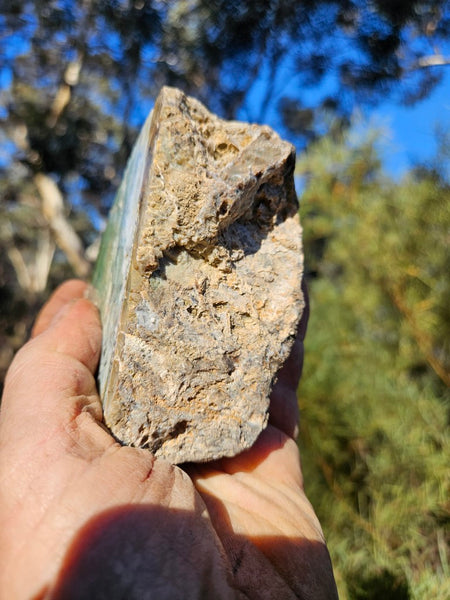 Polished Green Opal rock GRN114