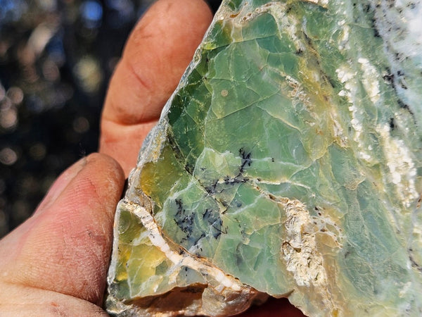 Polished Green Opal rock GRN114