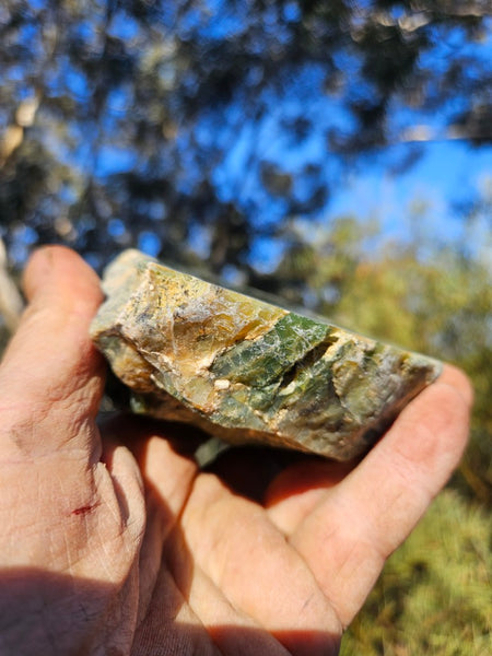 Polished Green Opal rock GRN115